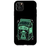 UFO Juice Retro Cat Abduction Alien Space Milk Cosmos Coque pour iPhone 11 Pro Max