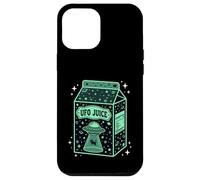 UFO Juice Retro Cat Abduction Alien Space Milk Cosmos Coque pour iPhone 12 Pro Max
