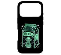 UFO Juice Retro Cat Abduction Alien Space Milk Cosmos Coque pour iPhone 17 Pro