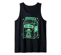 UFO Juice Retro Cat Abduction Alien Space Milk Cosmos Débardeur