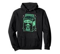 UFO Juice Retro Cat Abduction Alien Space Milk Cosmos Sweat à Capuche