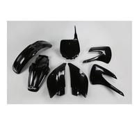 UFO Turkey – Kit plastique KAKIT214-001 pour Kawasaki KX85 2001-2013 – 7 pièces Noir