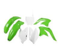 UFO Turkey - Kit plastiques Kawasaki KXF 450 2008 - 7 pièces vert/blanc - KAKIT211-999