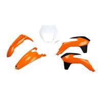 UFO Turkey Kit plastique KTKIT524-999 pour KTM EXC/EXC-F 2014-2016 avec phare