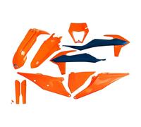 Ufo Kit De Plastique Ktm Exc/exc-f 2020-2023 With Headlight Ktkit527f-999c Fork Protectors &