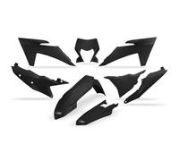 UFO Turkey Kit plastique KTM EXC/EXC-F 2024 KTKIT530-001 avec phare Noir