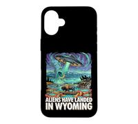 UFO Landing dans Le Wyoming Wild West Coque pour iPhone 16 Plus