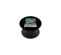 UFO Landing dans Le Wyoming Wild West PopSockets PopGrip Adhésif