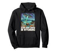 UFO Landing dans Le Wyoming Wild West Sweat à Capuche