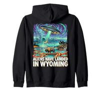 UFO Landing dans Le Wyoming Wild West Sweat à Capuche