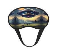 UFO Landing Masque universel léger pour les yeux Idéal pour les voyages, les siestes au bureau et le travail de quart de travail fournit un environnement de sommeil confortable