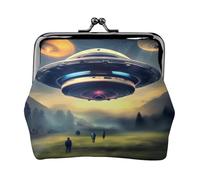 UFO Landing Petit portefeuille pour femme, porte-monnaie pour femme, petite trousse de maquillage pour sac à main, Noir , Taille unique, Organiseur de sac