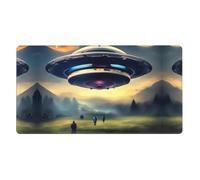 UFO Landing Tapis de souris extra large en caoutchouc 40,6 x 74,9 cm, forte adhérence, durable, adapté à de nombreuses occasions