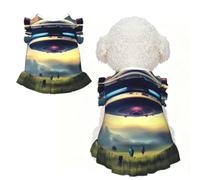 UFO Landing Vêtements d'été pour petits chiens - Vêtement d'été doux et respirant pour chat - Taille XL