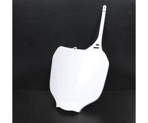 UFO Plaque phare compatible avec Moto Yamaha 250 YZ 2000 à 2005 YA03823046 / blanche