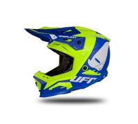 UFO PLAST Casque ECHUS Bleu/Jaune Fluo Mat XS