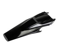 UFO PLAST Garde-boue arrière/rear fender noir/noir avec fixations / avec broches compatible avec Husqvarna FE 450 de 2020 à 2021 FE 501 de 2020 à 2021