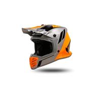 UFO PLAST He13600#efm Casque Adulte Unisexe, Gris/Orange, M