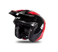 UFO PLAST He189#XL Casque Adulte Unisexe, Noir/Rouge