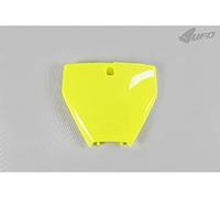 UFO PLAST HU03367#DFLU Support de plaque d'immatriculation avant/avant Jaune fluo/jaune fluo Compatible avec Husqvarna