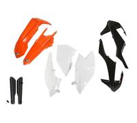 Ufo Ktm Exc/exc-f 2017-2019 Ktkit518f-999w Fork Protectors & Plastics Kit Orange