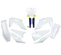 Ufo Husqvarna Tc/fc 2019-2022 Hukit622f-999w Fork Protectors & Plastics Kit Clair