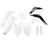 Ufo Kawasaki Kxf 250 2008-2008 Kakit210f-047 Fork Protectors & Plastics Kit Blanc