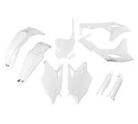 Ufo Kawasaki Kxf 250 2017-2017 Kakit224f-047 Fork Protectors & Plastics Kit Blanc