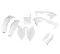 Ufo Kawasaki Kxf 450 2016-2017 Kakit223f-047 Fork Protectors & Plastics Kit Blanc