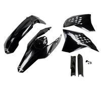 Ufo Ktm Exc 125 09-10 Ktkit511f@001 Plastics Kit Noir