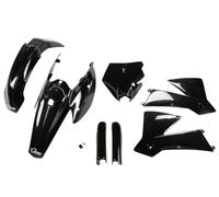Ufo Ktm Sx/sx-f 2004-2004 Ktkit502f-001 Fork Protectors & Plastics Kit Noir
