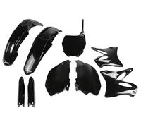 Ufo Yamaha Yz 125/250 2008-2014 No Usa Yakit302f-001 Fork Protectors & Plastics Kit Noir