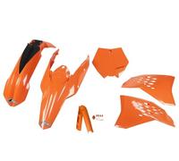 Ufo Ktm Sx/sx-f 2007-2010 Ktkit506f-127 Fork Protectors & Plastics Kit Orange