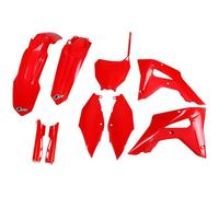 Ufo Honda Crf 250rx/450rx 2019-2021 Hokit120f-070 Fork Protectors & Plastics Kit Rouge