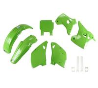 Ufo Kawasaki Kx 125/250 1992-1992 Kakit195f-026 Fork Protectors & Plastics Kit Vert