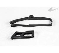 UFO PLAST Kit Crune Chaîne+Bandeau Fourche Noir Kawasaki KXF 450 2016-2018