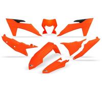 Ufo Ktm Exc/exc-f 2024-2024 With Headlight Ktkit530-fflu Fork Protectors & Plastics Kit Orange