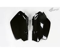 UFO PLAST Panneaux latéraux/panneaux latéraux noir/noir Compatible avec Honda CR 80 de 1996 à 2002