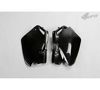 UFO PLAST Panneaux latéraux/panneaux latéraux noir/noir Compatible avec Honda CR 85 de 2003 à 2021