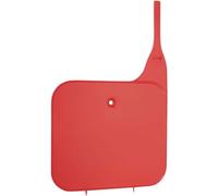 UFO PLAST Porte-numéro avant / avant noir plaque rouge/rouge 061 compatible avec Honda CR 125 de 1985 à 1994 CR 250 de 1985 à 1994 CR 500 de 1985 à 1994