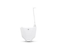 UFO PLAST Porte-numéro avant/avant Number plaque blanc/blanc 041 compatible avec Honda CRF 450R de 2021 à 2021 CRF 450RX de 2021 à 2021