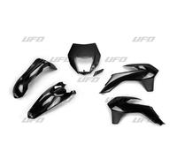 UFO PLASTIC SET KTM EXC/EXCF '14-'16 WITH LAMP COVER COLOUR BLACK (KT5