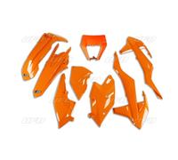 UFO PLASTIC SET KTM EXC/EXCF '17-'19 WITH LAMP COVER ORANGE (KT523E127