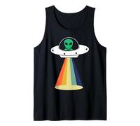 UFO Spaceship Alien Abduction, Fun Retro Area 51 UAP ET Cadeau Débardeur
