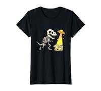 UFO T-Rex Halloween Chasing Lhassa Apso T-Shirt Graphique avec Valeur