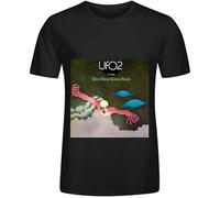 UFO UFO 2 Flying One Hour Space Rock Tour Rock Unisex 100% Cotton Short-Sleeve T-Shirts Black XXL