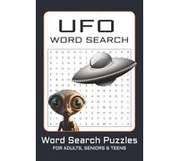UFO Word Search Puzzle Book: Word Searches with Easy to Read Print about UFO, Extraterrestrial, Alien Conspiracy and More | 6 x 9 inches, 110 pages | ... Gifts for Vacations, Holidays and Free Times