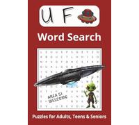 UFO Word Search Puzzle Book: Word Searches with easy to Read Print about UFOs, Aliens, Mysteries, and More| 6X9 inches, 110 pages|50+ Puzzles, Gift for Vacation, Holidays, Travel, and Relaxation