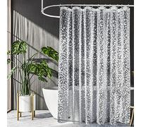 UFRIDAY Doublure de Rideau de Douche Transparente de 182,9 x 182,9 cm, en Plastique EVA 3D avec 3 Grands aimants, épaisse, Robuste, Transparente.