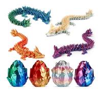 Œufs de dragon imprimés en 3D, œuf de dragon de Pâques mystérieux pour paniers de Pâques et essentiels, jouet d'animaux imprimés en 3D surprise, jouets de Pâques uniques et décoration